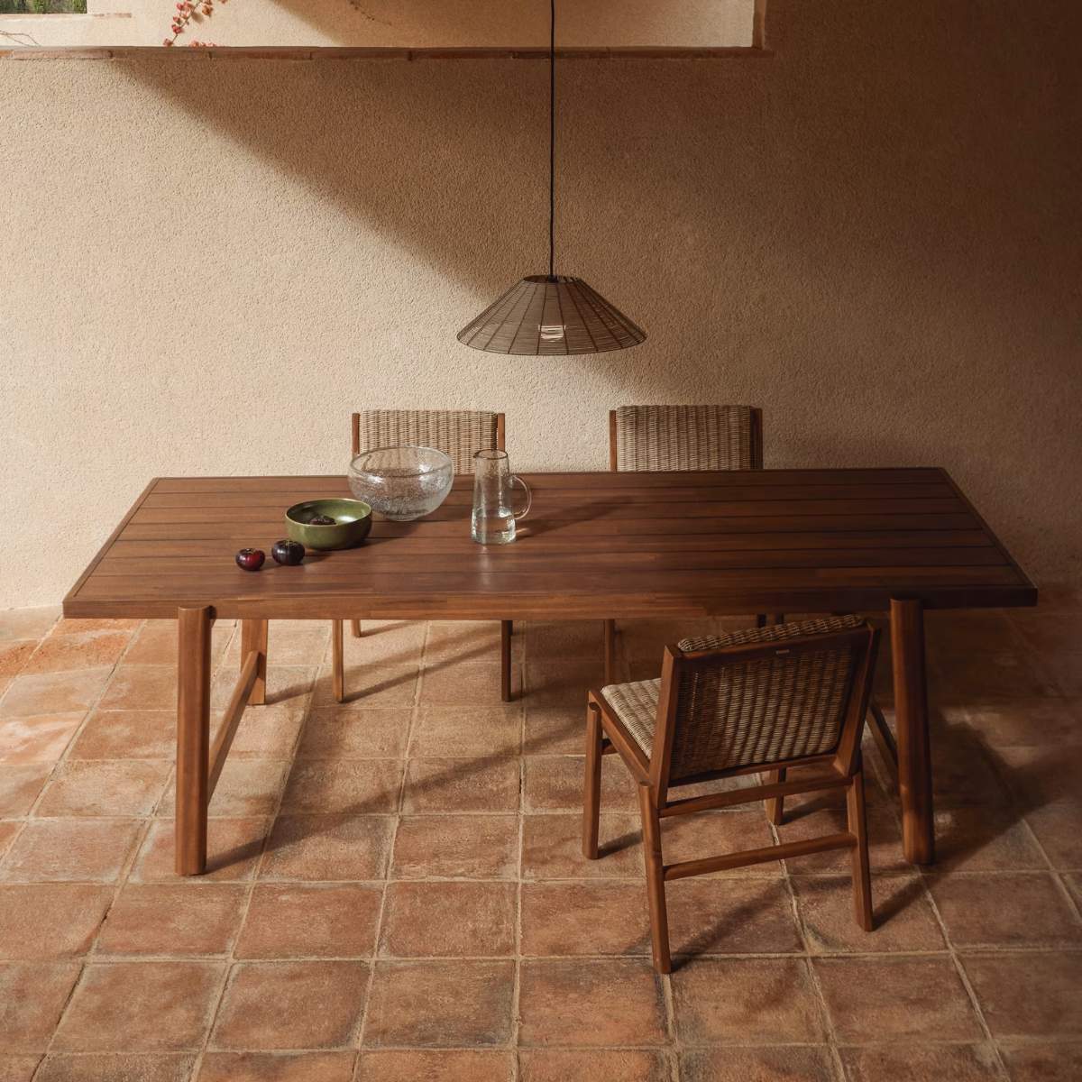 Kave Home Itani outdoor table in solid acacia wood 240 x 100cm FSC 100% - Image 8