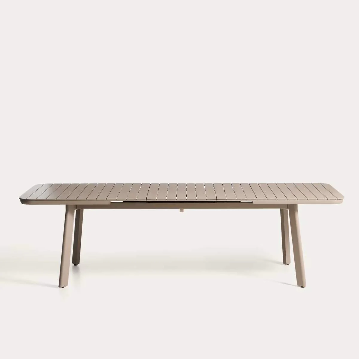 Kave Home Izola extendable outdoor table in aluminium with green finish 220 (280) x 100cm - Image 14