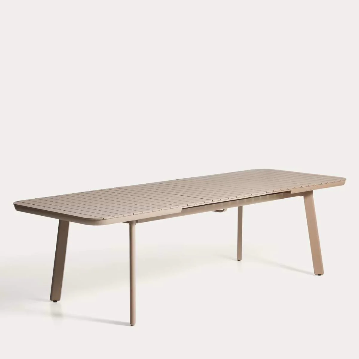 Kave Home Izola extendable outdoor table in aluminium with green finish 220 (280) x 100cm - Image 16