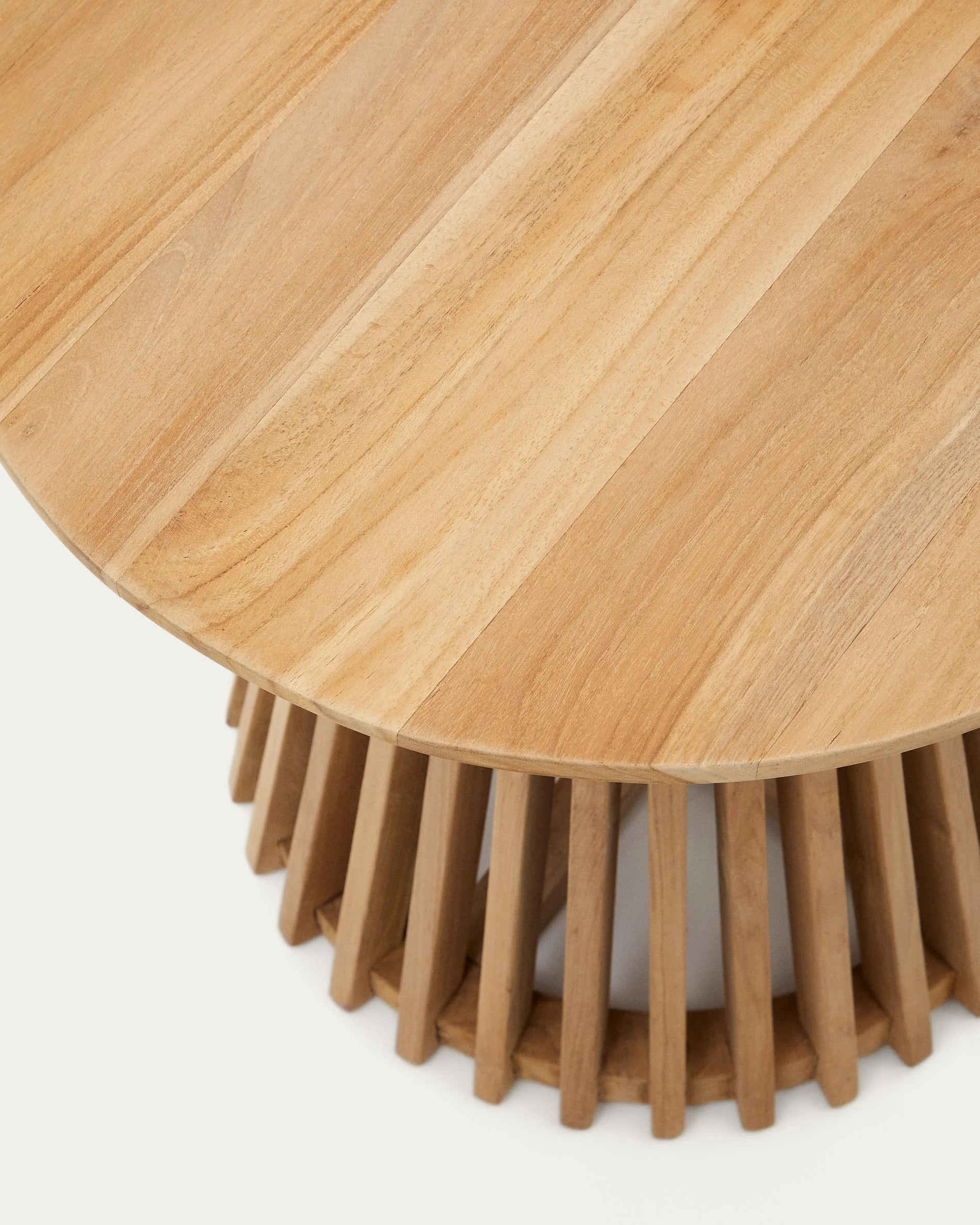Kave Home Jeanette Round Solid Teak Side Table 50cm - Image 4