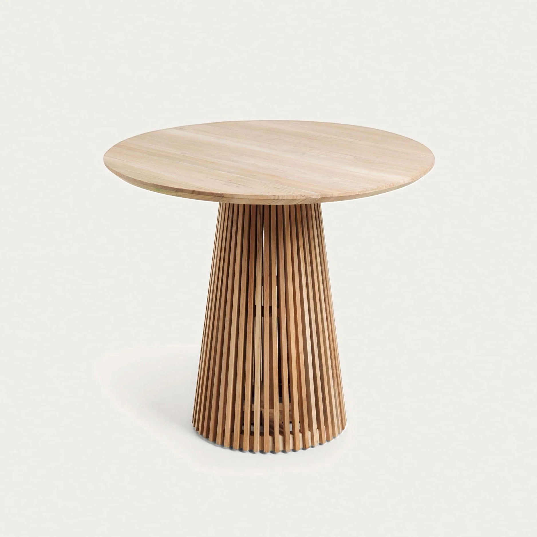 Kave Home Jeanette Round Solid Teak Table 90cm
