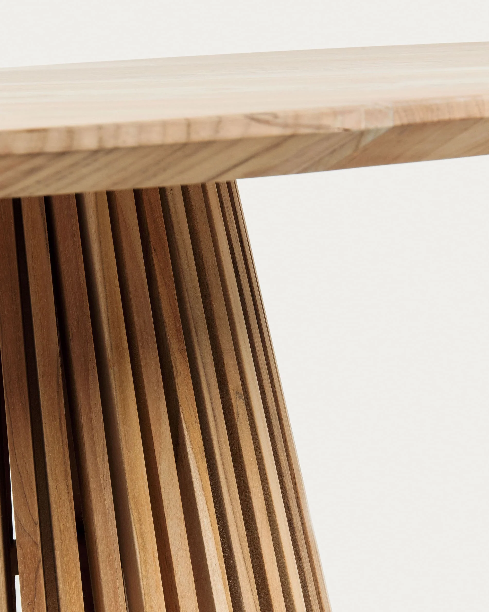 Kave Home Jeanette Round Solid Teak Table 90cm - Image 2