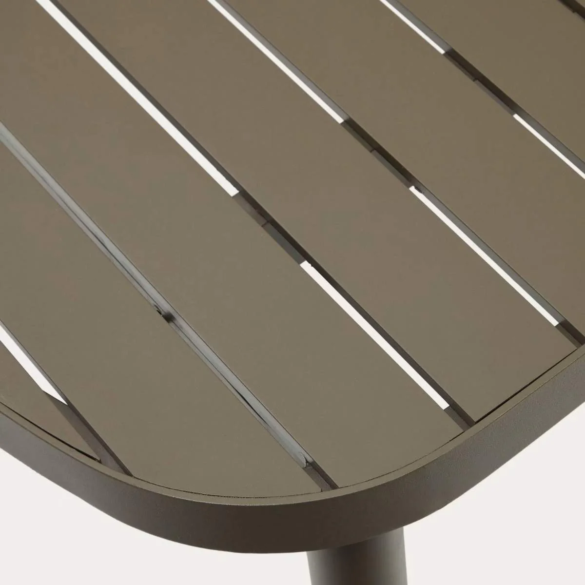 Kave Home Joncols outdoor table in aluminium with taupe painted finish 180 x 90cm - Image 11