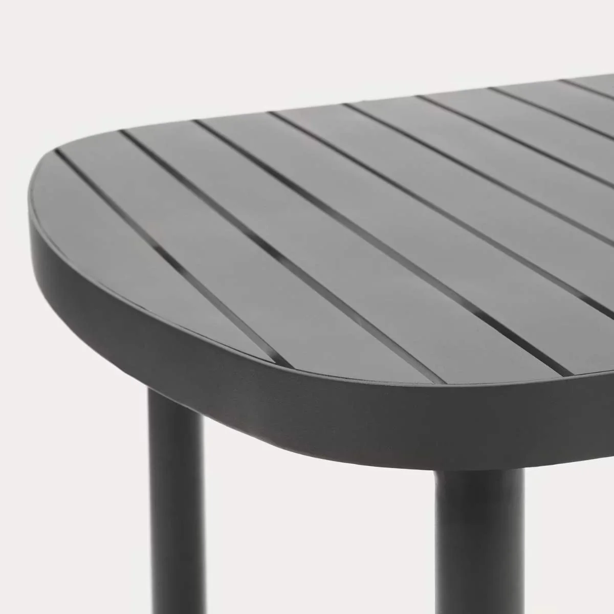 Kave Home Joncols outdoor table in aluminium with taupe painted finish 180 x 90cm - Image 13