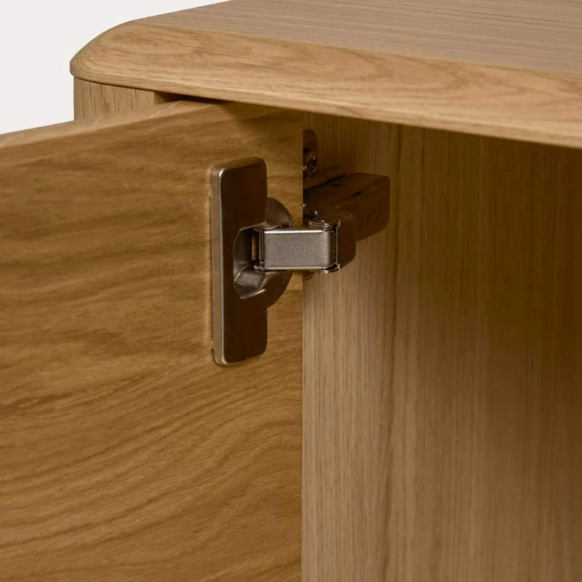 Kave Home Lenon Oak Wood And Veneer Sideboard With 2 Doors & 3 Drawers - Image 4
