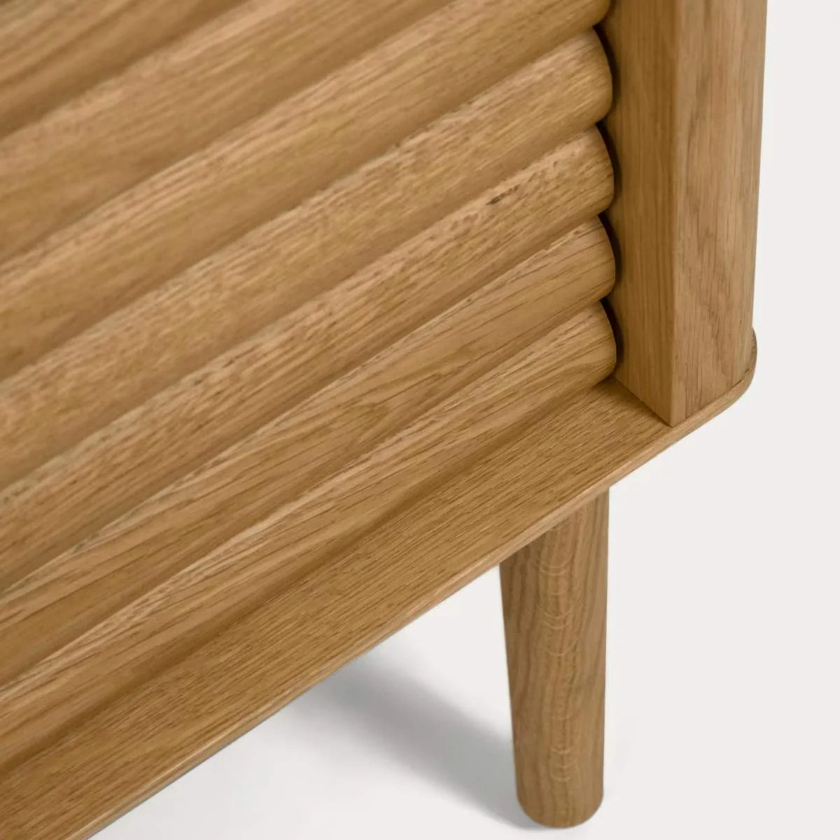 Kave Home Lenon Oak Wood And Veneer Sideboard With 2 Doors & 3 Drawers - Image 8