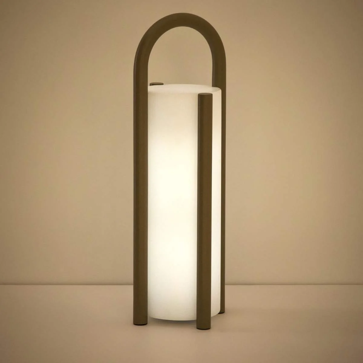 Kave Home Leros large portable table lamp in green polyethylene and steel - Image 31
