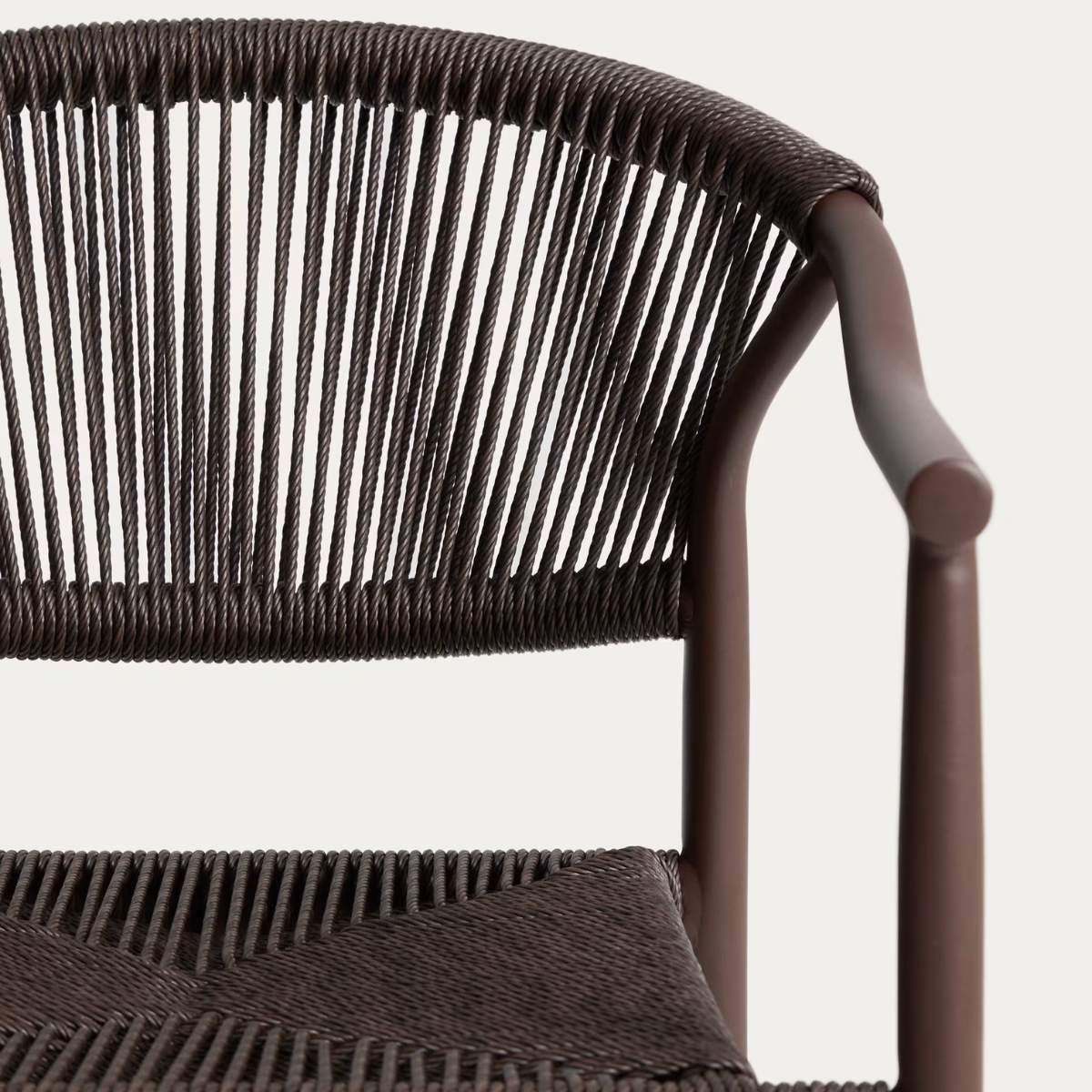 Kave Home Livadia stackable outdoor chair in ecru aluminium - Image 21