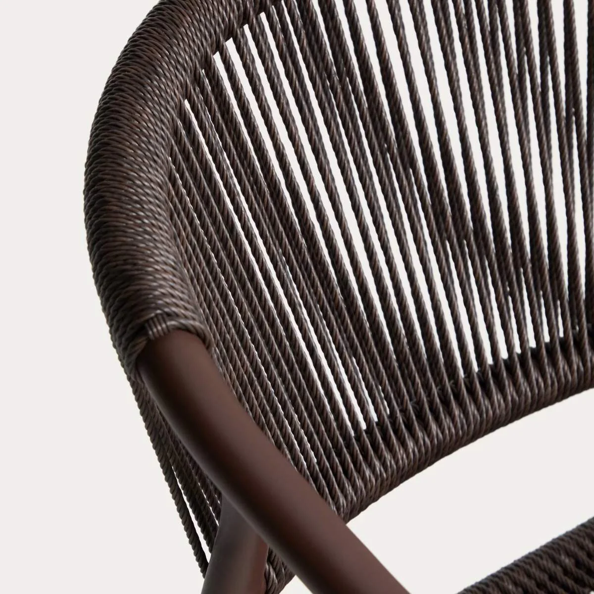 Kave Home Livadia stackable outdoor chair in ecru aluminium - Image 22
