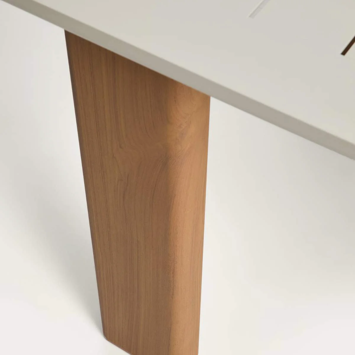 Kave Home Livorno extendable table in taupe aluminium 233(350) x 100 cm - Image 18