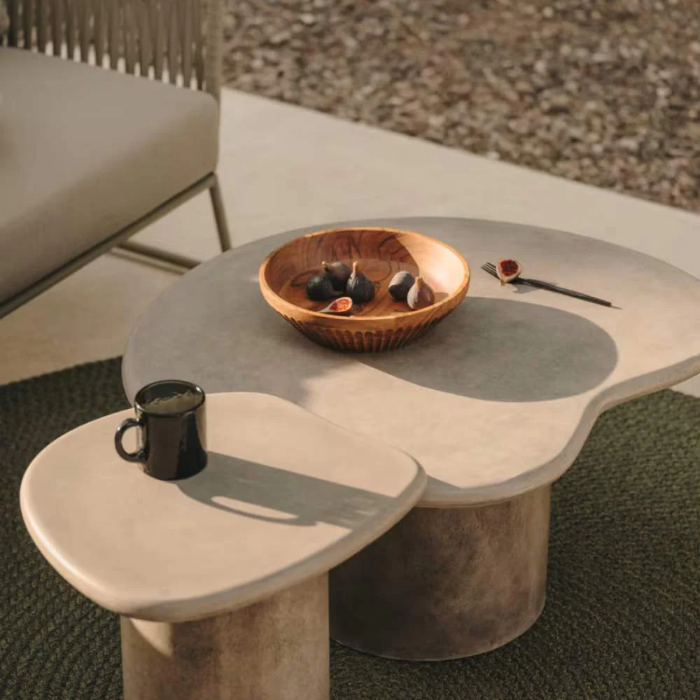 Kave Home Macarella Cement Coffee Table – 83 x 77 cm - Image 5