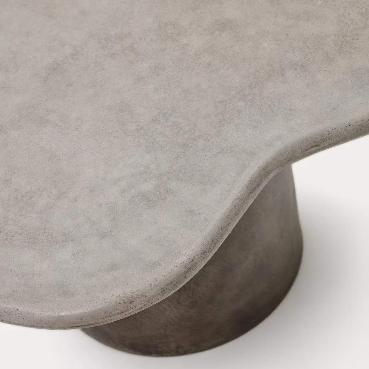 Kave Home Macarella coffee table in mustard concrete 83 x 77cm - Image 11