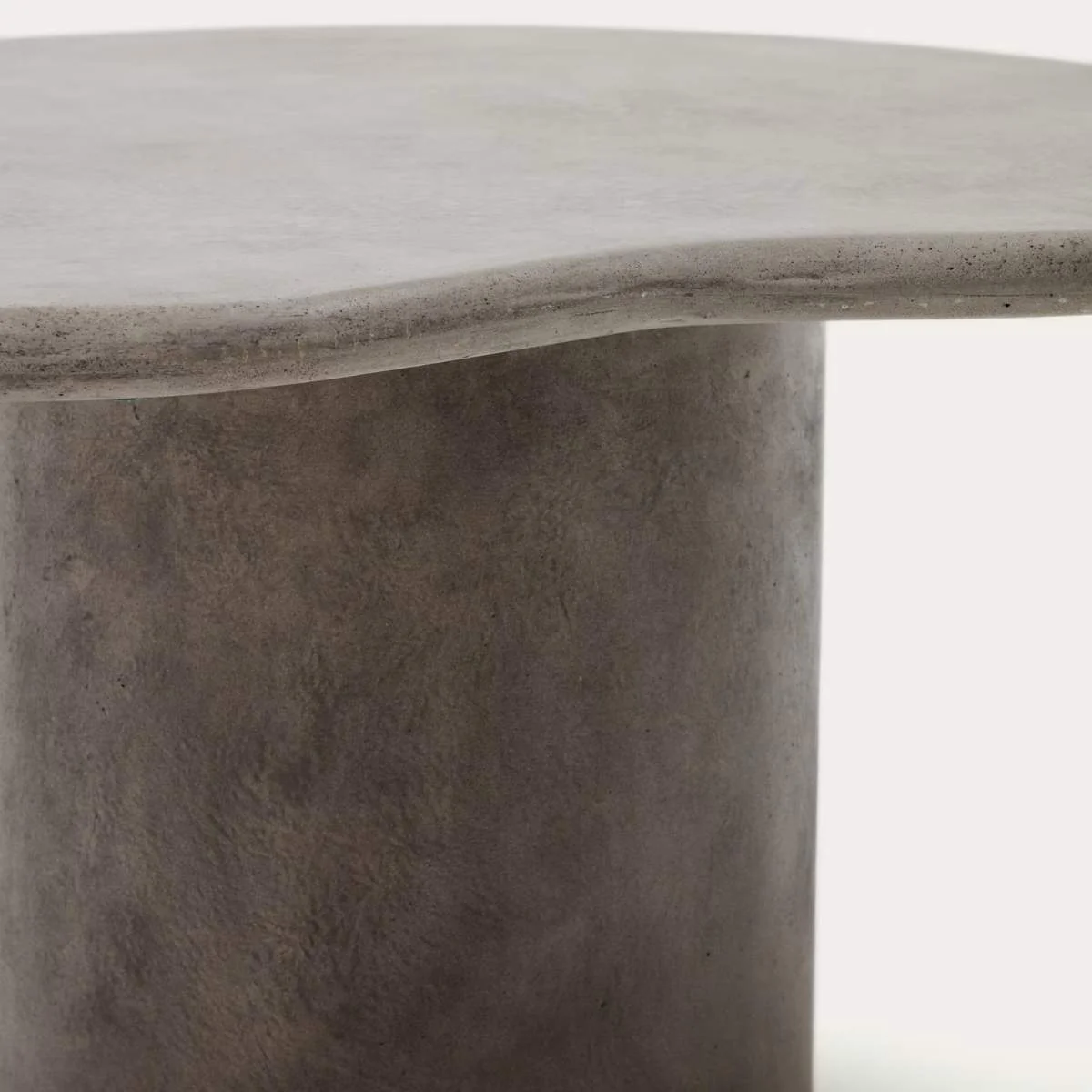Kave Home Macarella coffee table in mustard concrete 83 x 77cm - Image 12