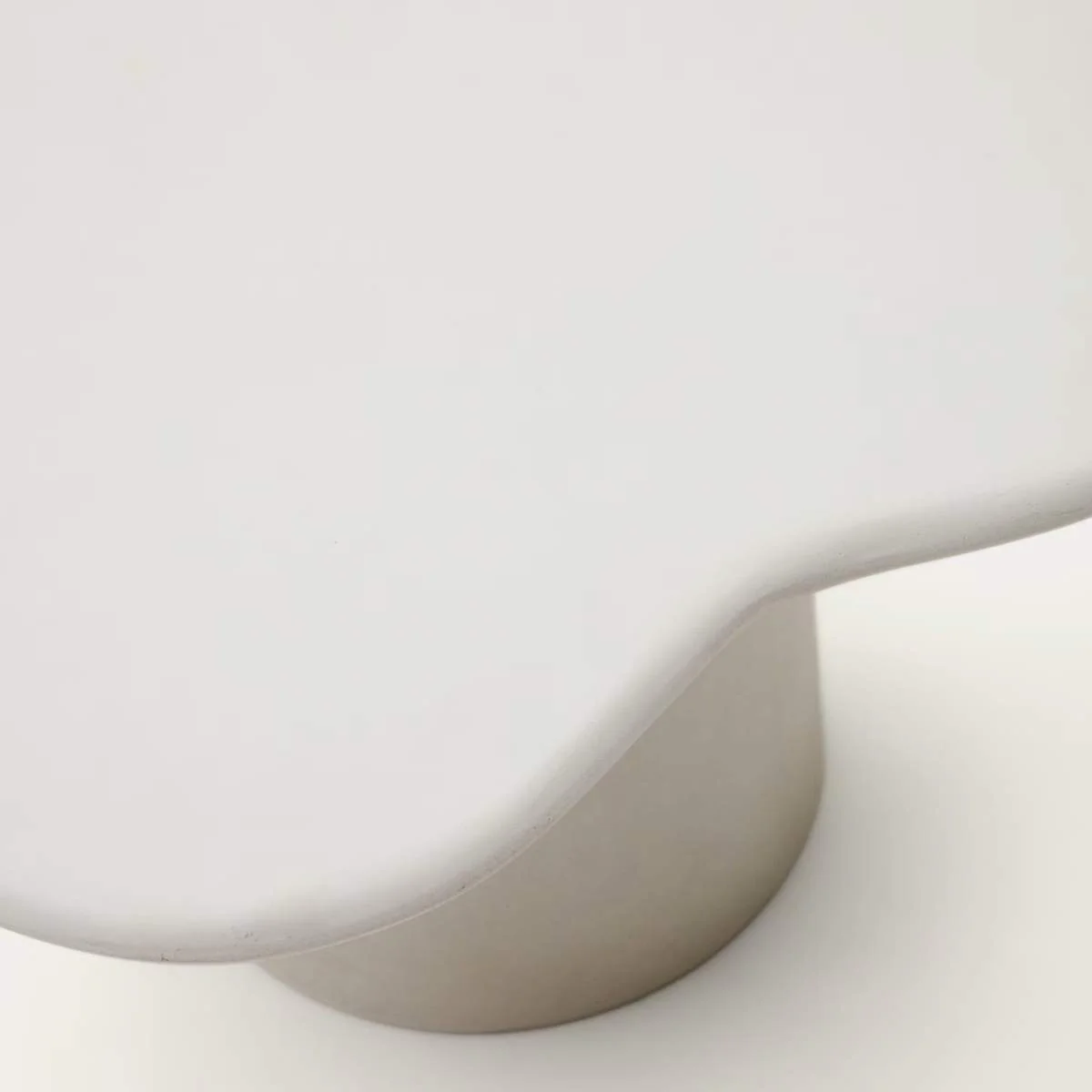 Kave Home Macarella coffee table in mustard concrete 83 x 77cm - Image 8