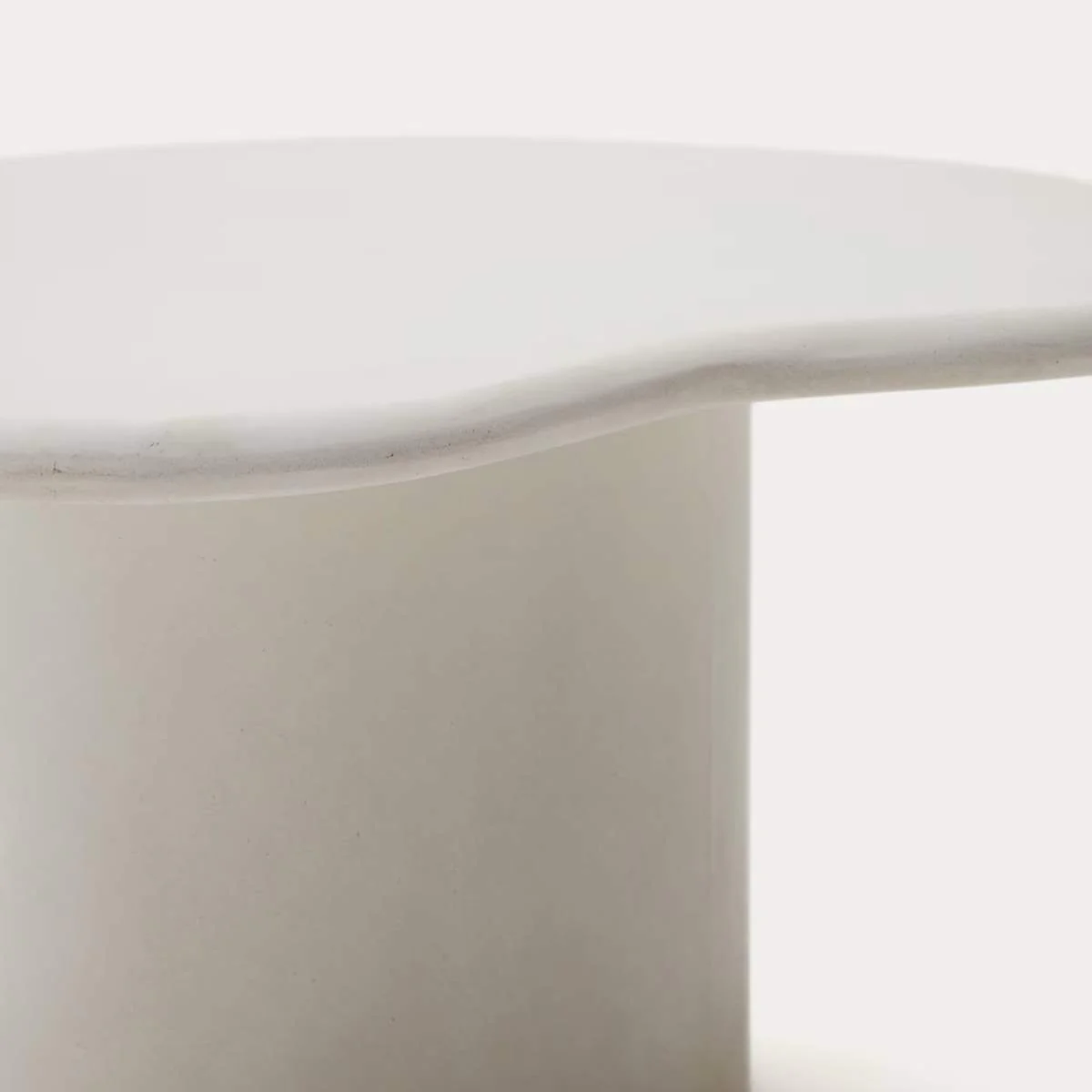 Kave Home Macarella coffee table in mustard concrete 83 x 77cm - Image 9