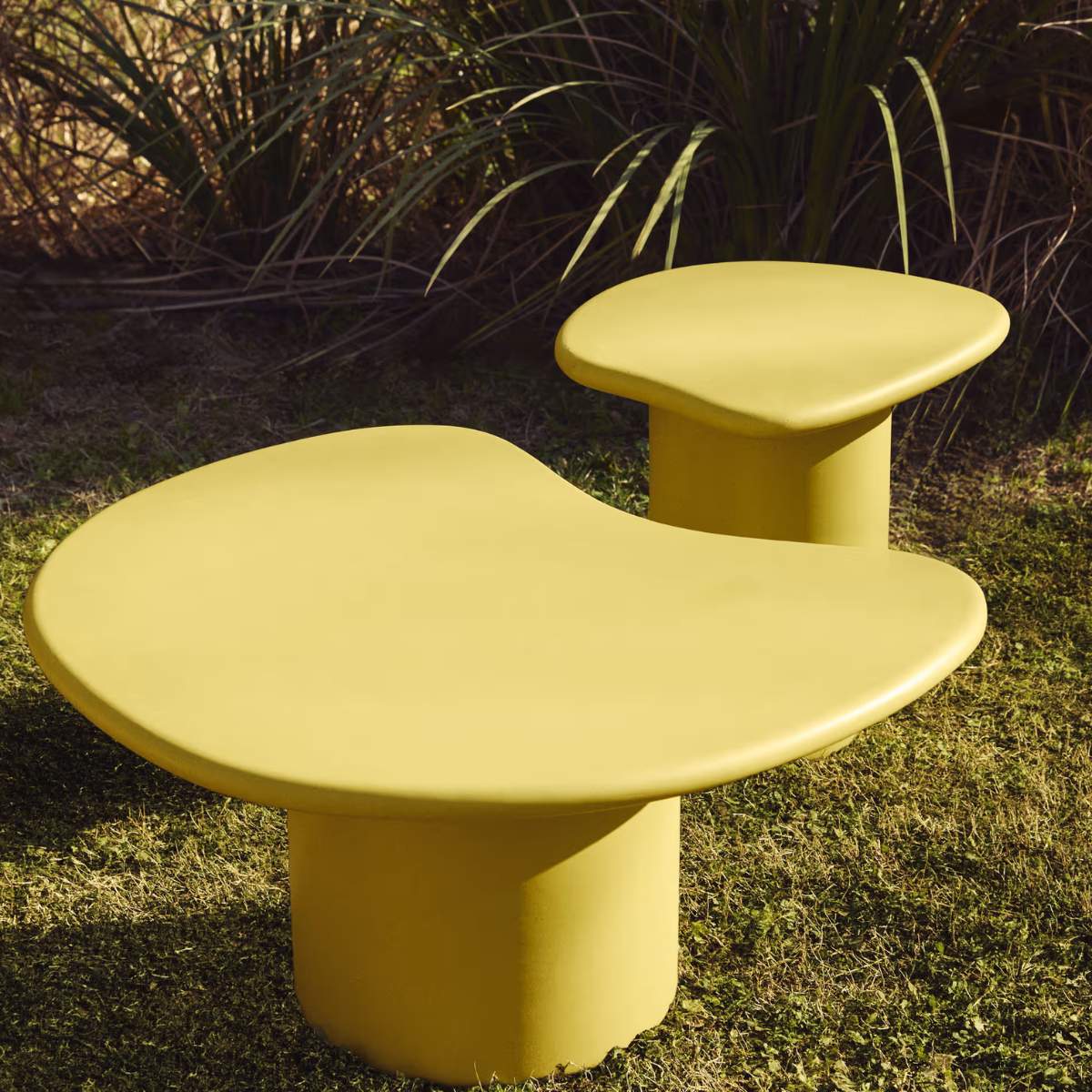 Kave Home Macarella side table in mustard concrete 48 x 47cm - Image 15