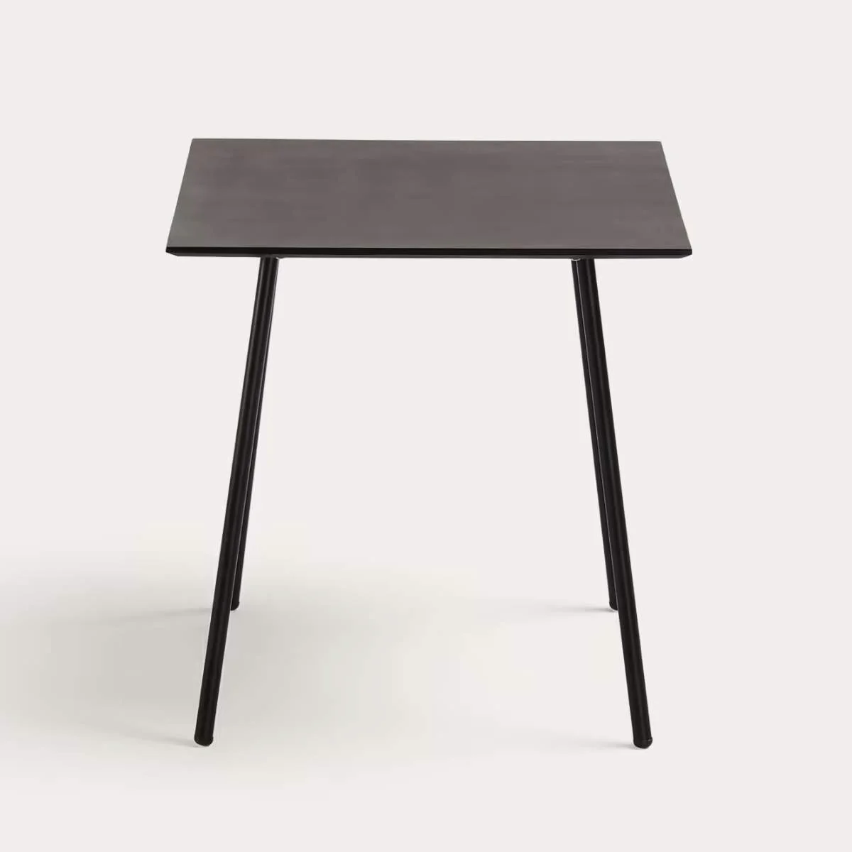 Kave Home Mathis cement fibre with steel legs with black finish 75 x 75 cm - Image 2