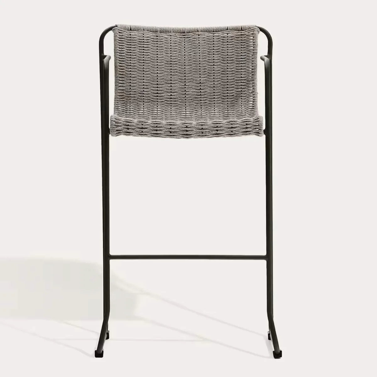 Kave Home Maurina stool in green galvanised steel and green rope cord 64,5cm - Image 13