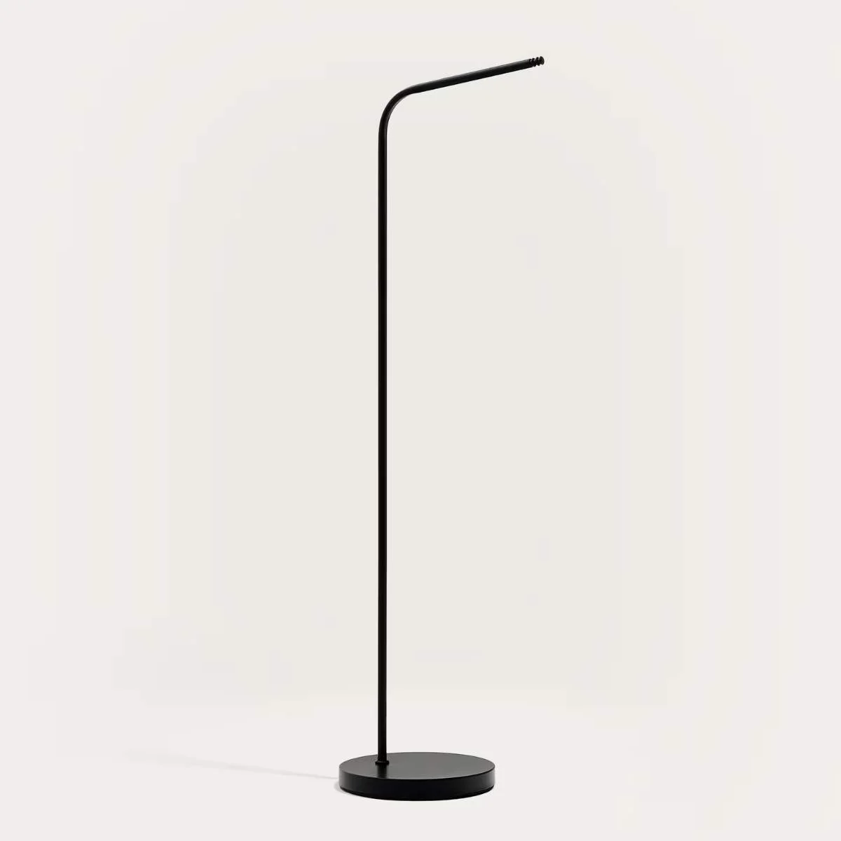 Kave Home Nali floor stand for portable lamps made of metal with a black painted finish
