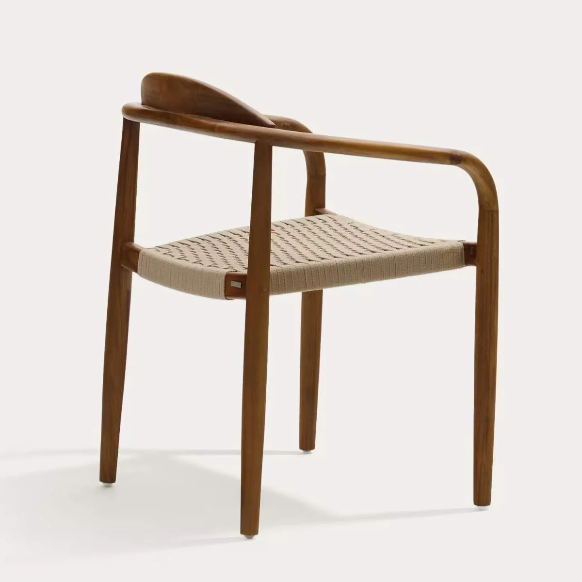 Kave Home Nina stackable chair in FSC 100% solid acacia wood and ecru rope cord - Image 37