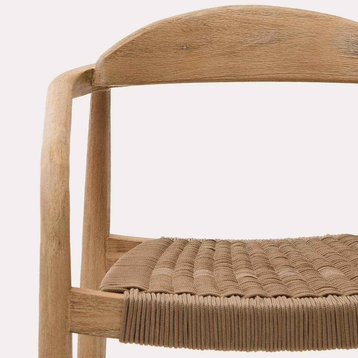 Kave Home Nina stackable chair in FSC 100% solid acacia wood and ecru rope cord - Image 53