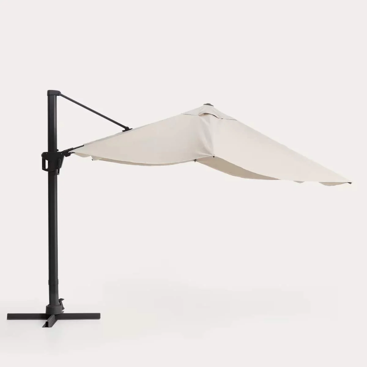 Kave Home Noli beige cantilever parasol with taupe aluminium structure 300 x 300cm - Image 16