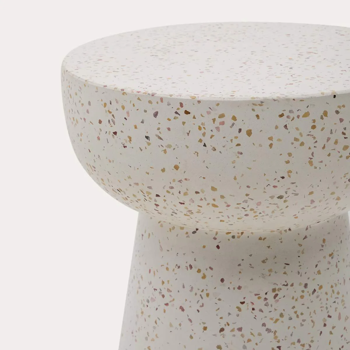 Kave Home Pada white terrazzo side table, Ø 40 cm - Image 2