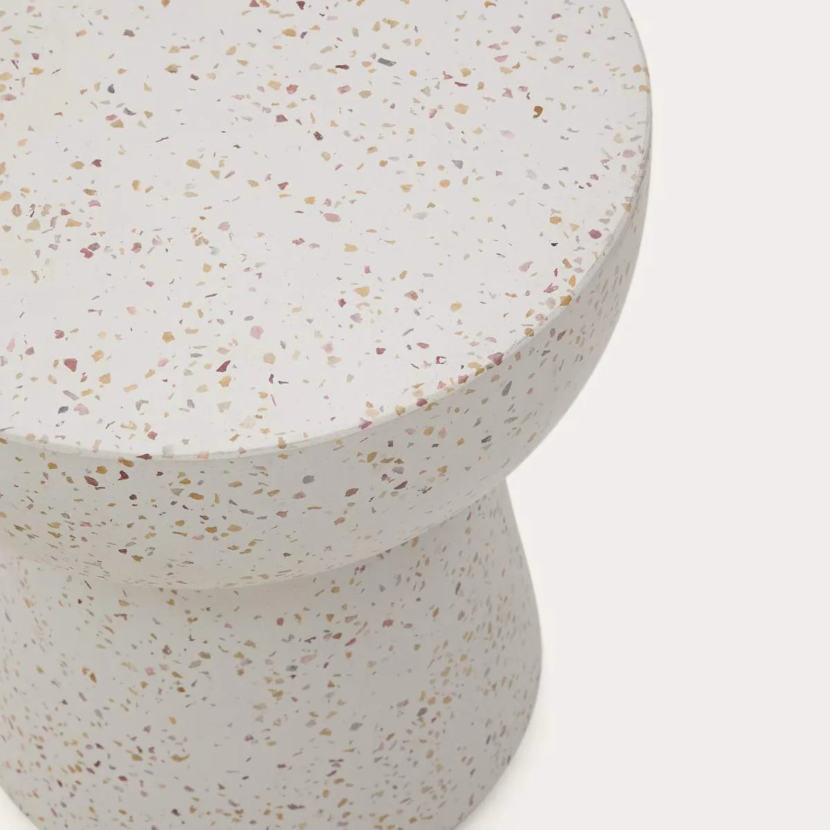 Kave Home Pada white terrazzo side table, Ø 40 cm - Image 3