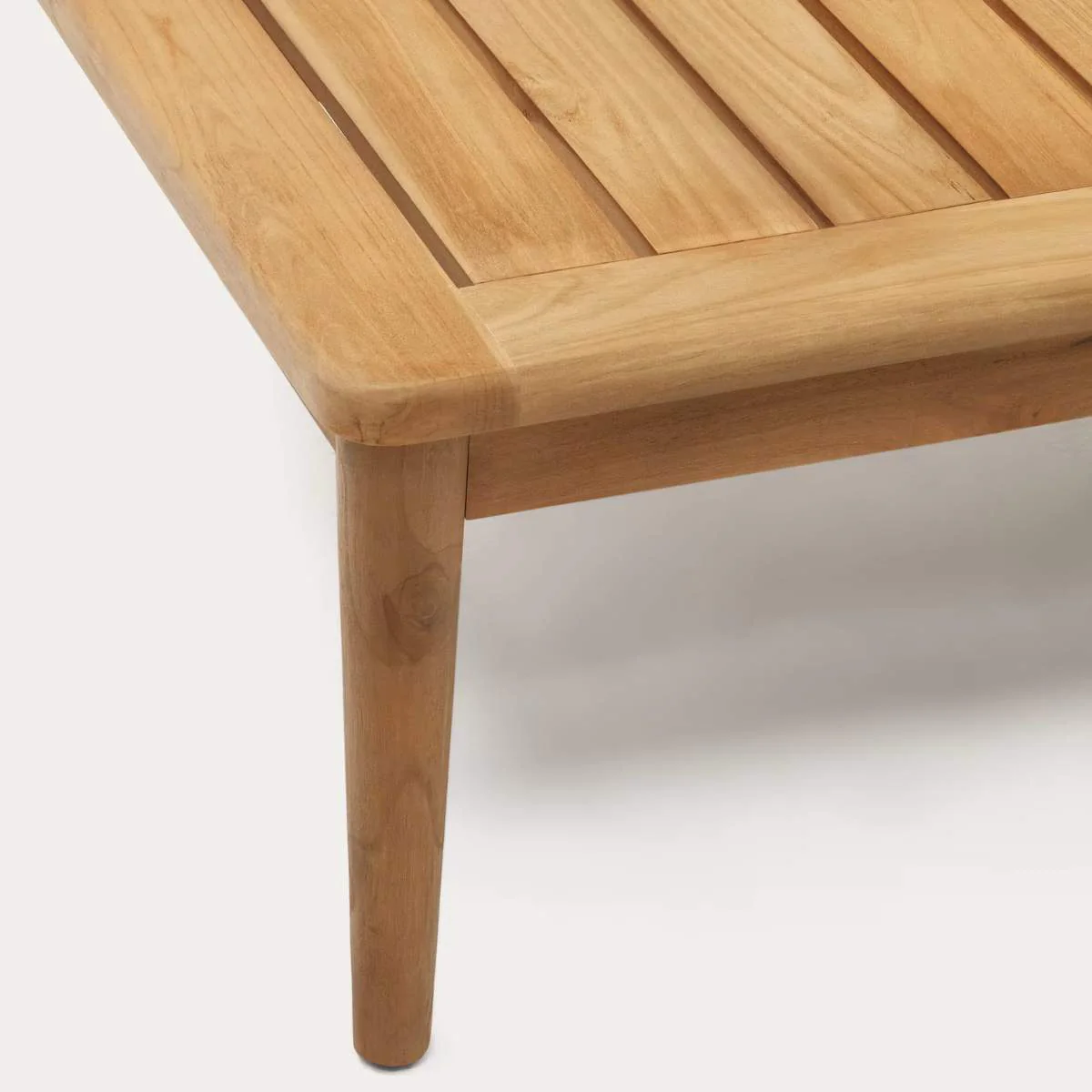 Kave Home Portitxol solid teak coffee table, 80 x 80 cm - Image 3