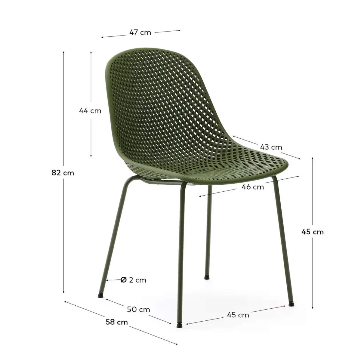 Kave Home Quinby brown outdoor chair - Image 19