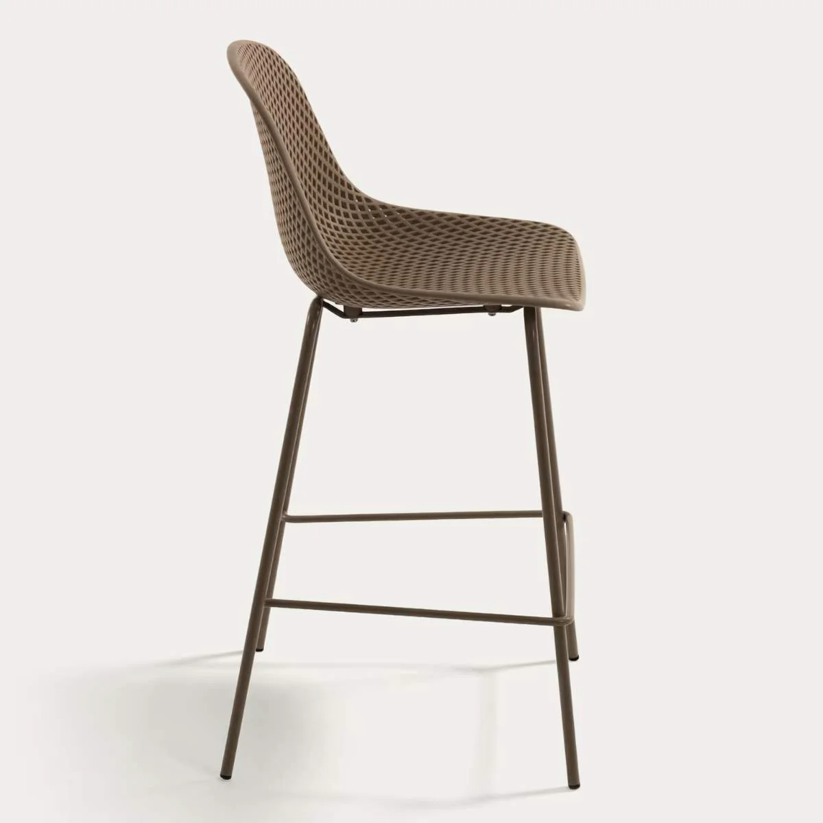 Kave Home Quinby brown outdoor stool 75cm - Image 24