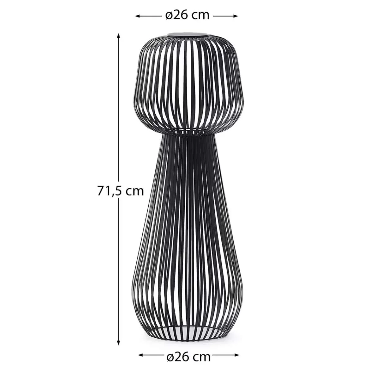 Kave Home Reiba green metal solar floor lamp - Image 10