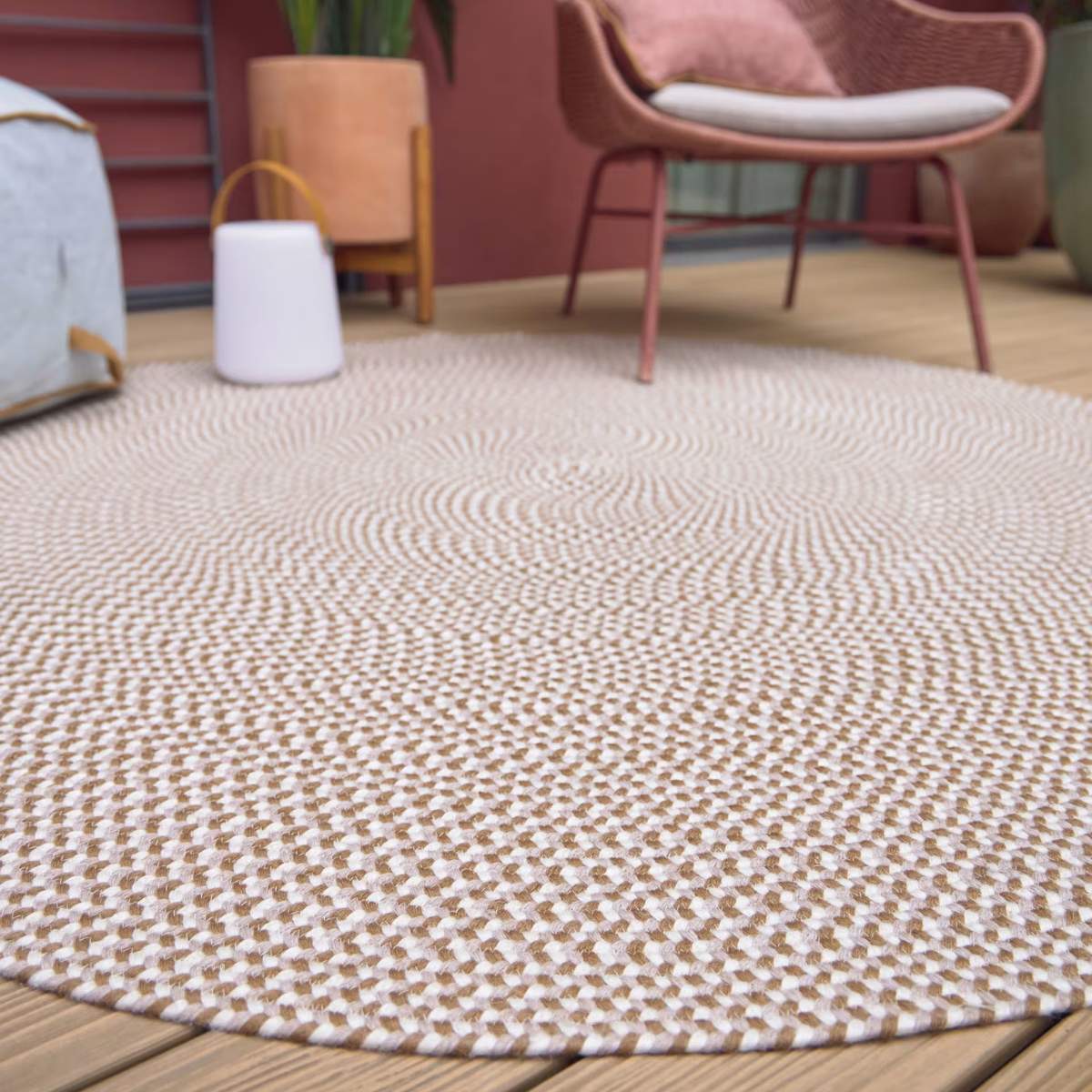 Kave Home Rodhe 100% PET rug in terracotta Ø 150 cm - Image 8