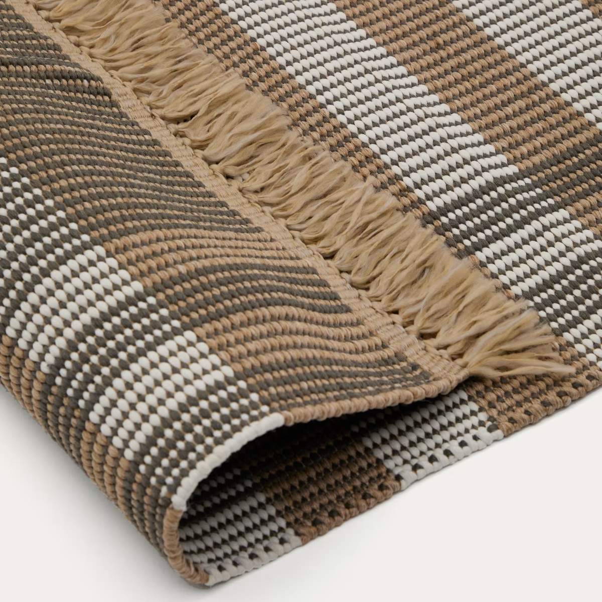 Kave Home Rug Barani in synthetic fibers brown and beige 60 x 90 cm - Image 4