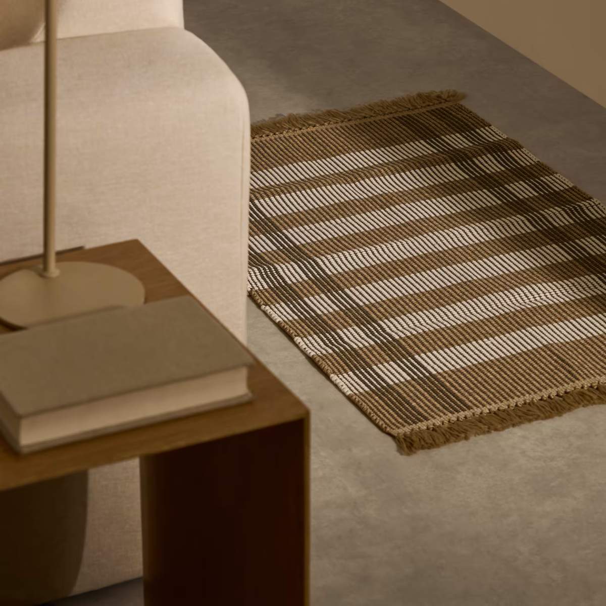 Kave Home Rug Barani in synthetic fibers brown and beige 60 x 90 cm - Image 7
