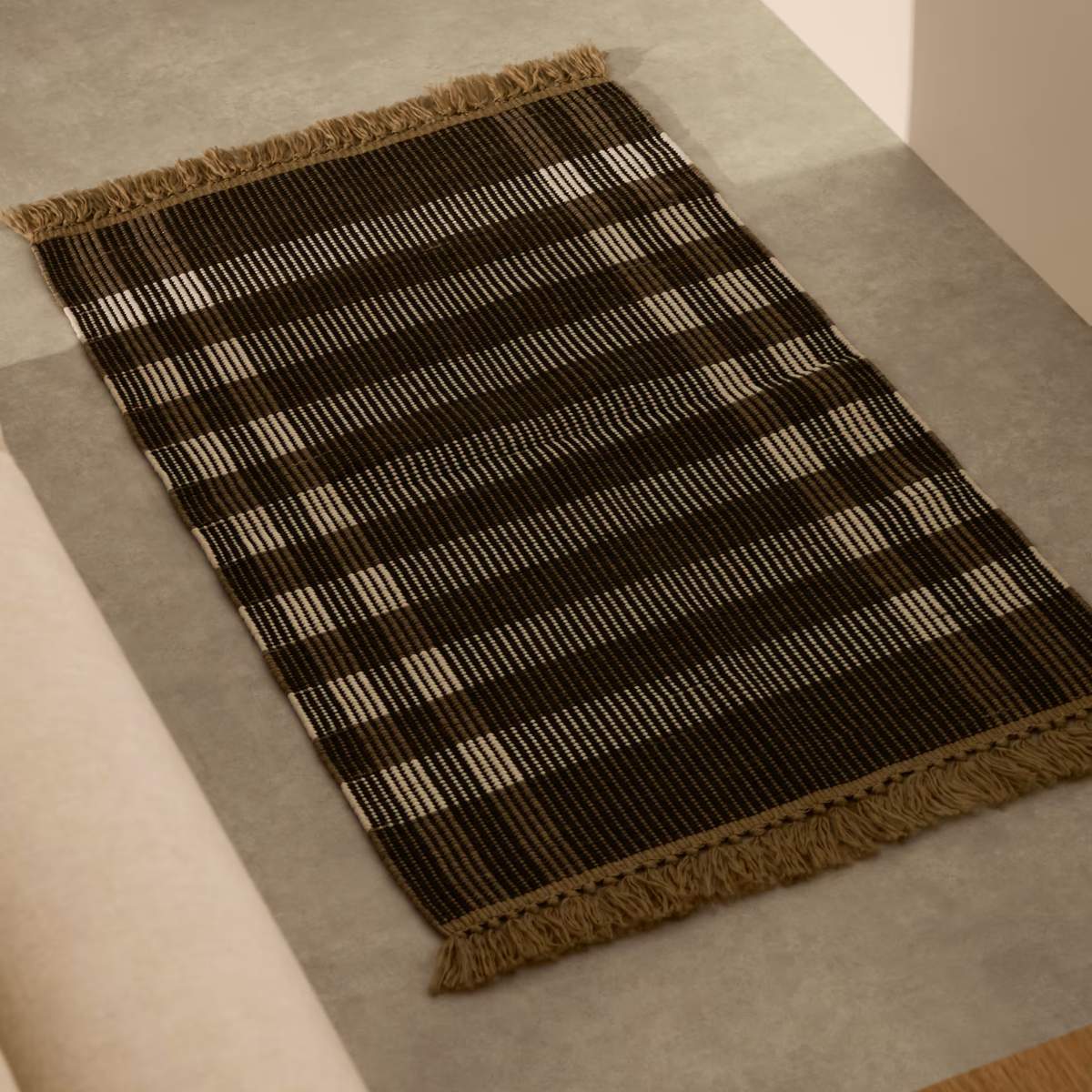 Kave Home Rug Barani in synthetic fibers brown and beige 60 x 90 cm - Image 9