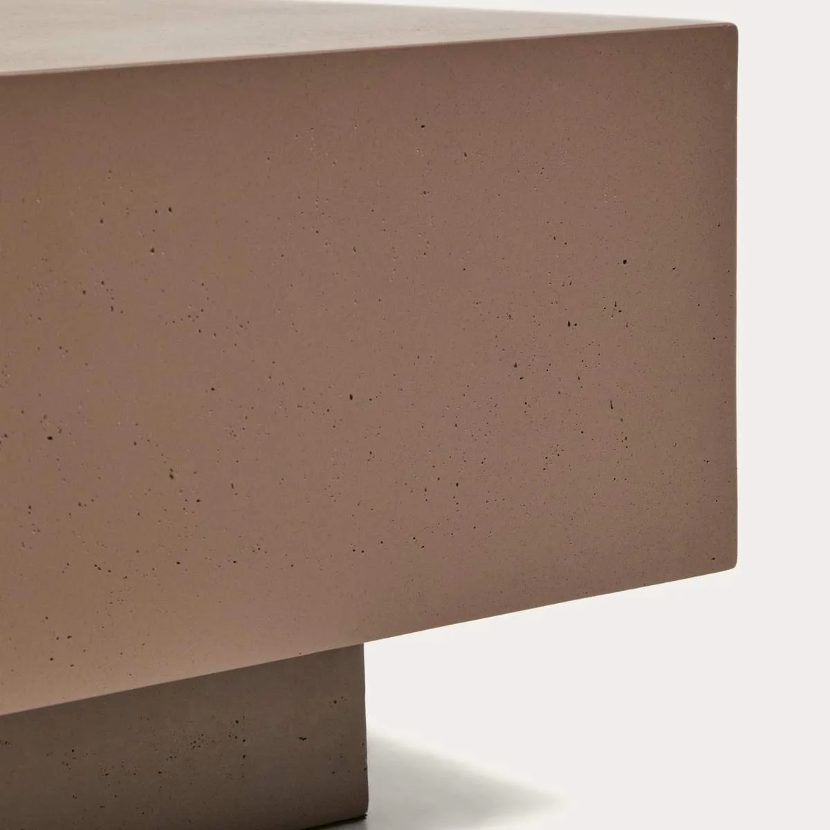 Kave Home Rustella coffee table in brown concrete 80 x 60cm - Image 3