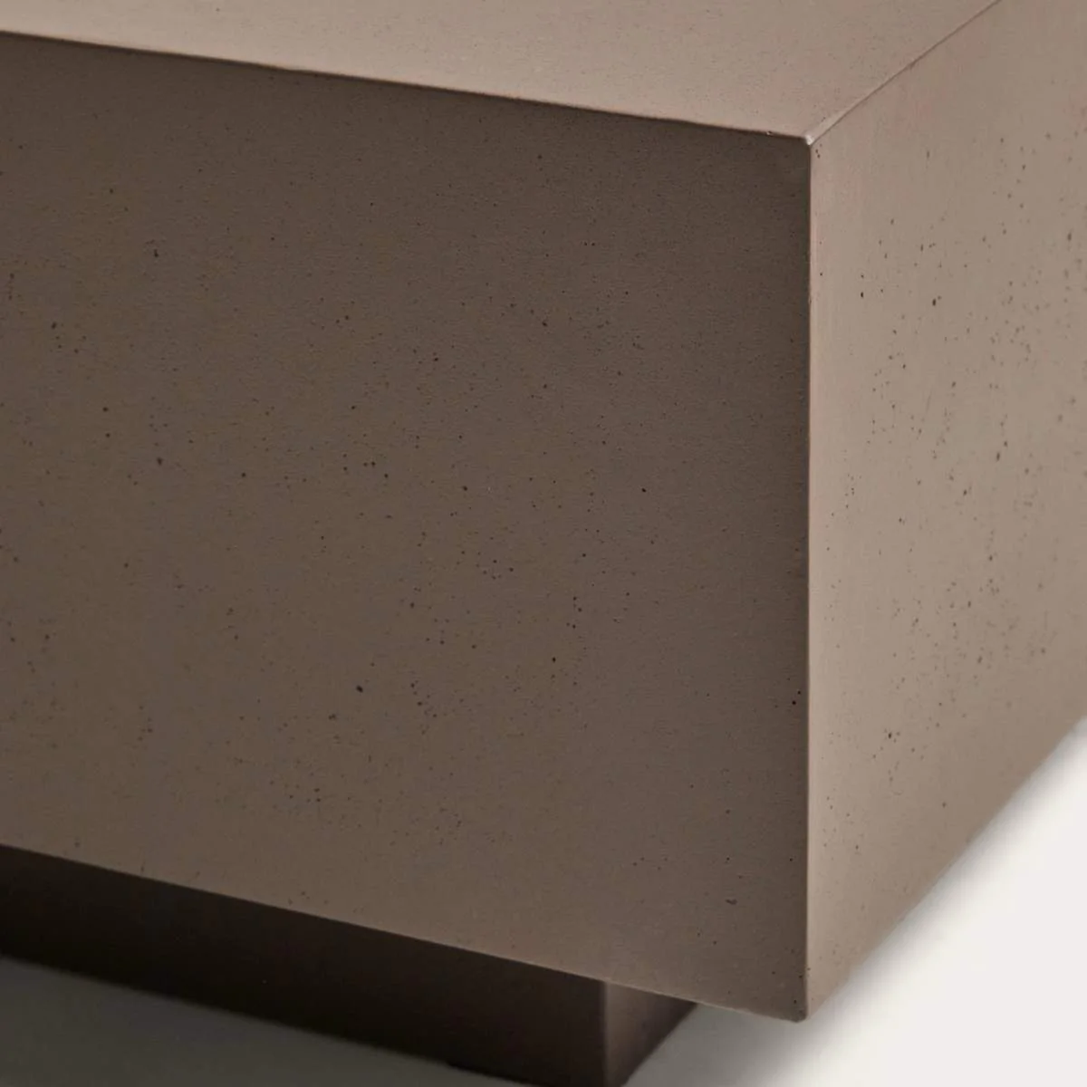 Kave Home Rustella coffee table in brown concrete 80 x 60cm - Image 4