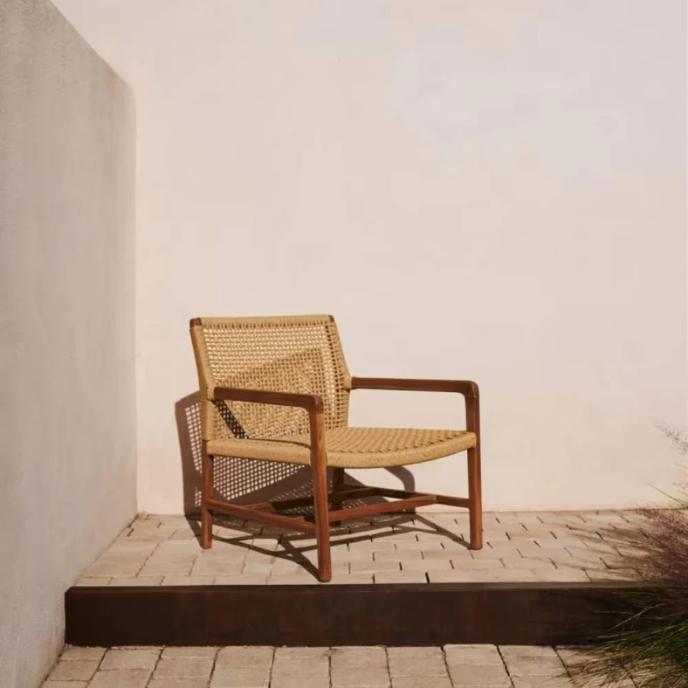 Kave Home Sabolla Armchair in Solid Teak - Image 9