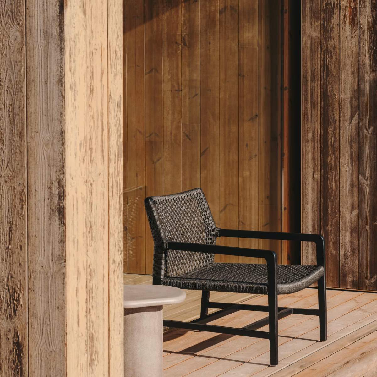 Kave Home Sabolla armchair made of solid teak wood in a black finish - Image 15