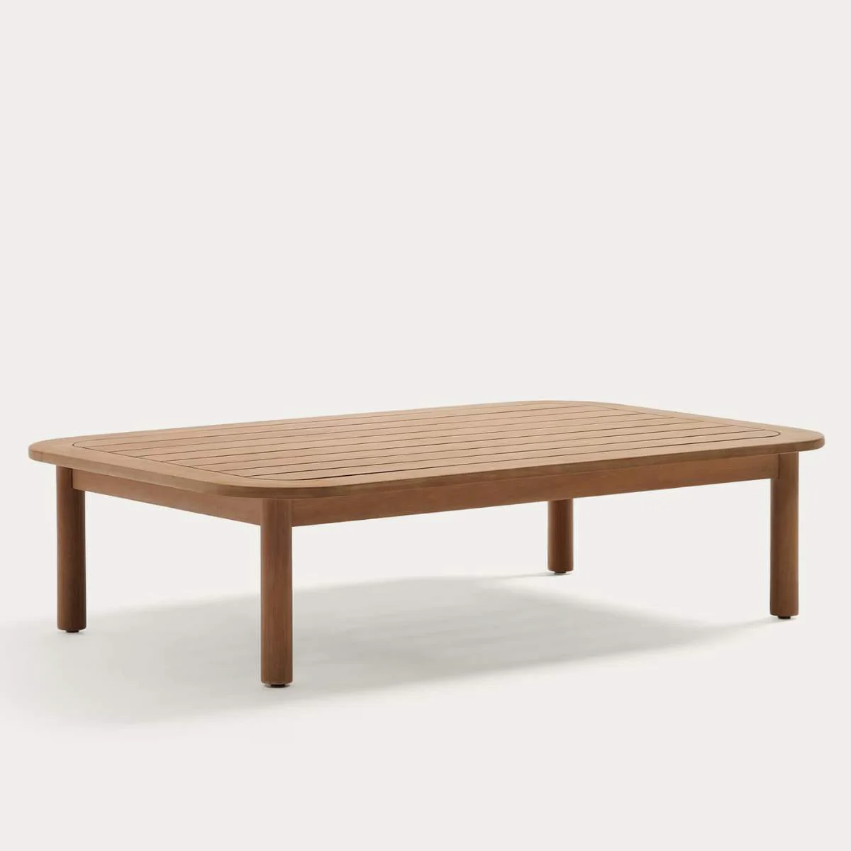 Kave Home Sacova solid eucalyptus wood coffee table, 100% outdoor suitable 140 x 89 cm - Image 2