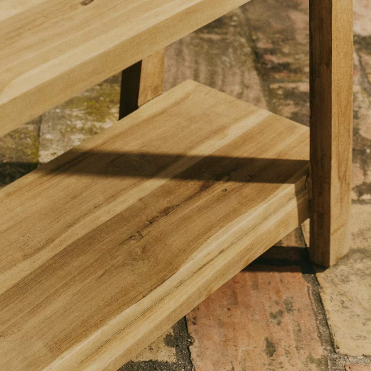 Kave Home Safara solid recycled teak bench 150 cm - Image 6