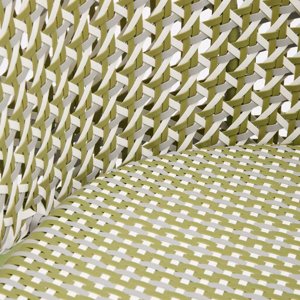 Kave Home Saliga Green Hanging Armchair with Aluminum Base and Synthetic Rattan - Image 5
