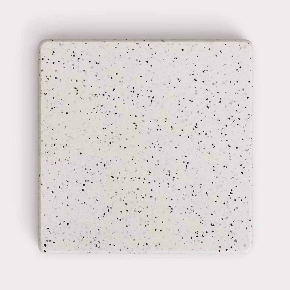 Kave Home Saura coffee table in white terrazzo with a white terrazzo top 32 x 48 x 48 - Image 3