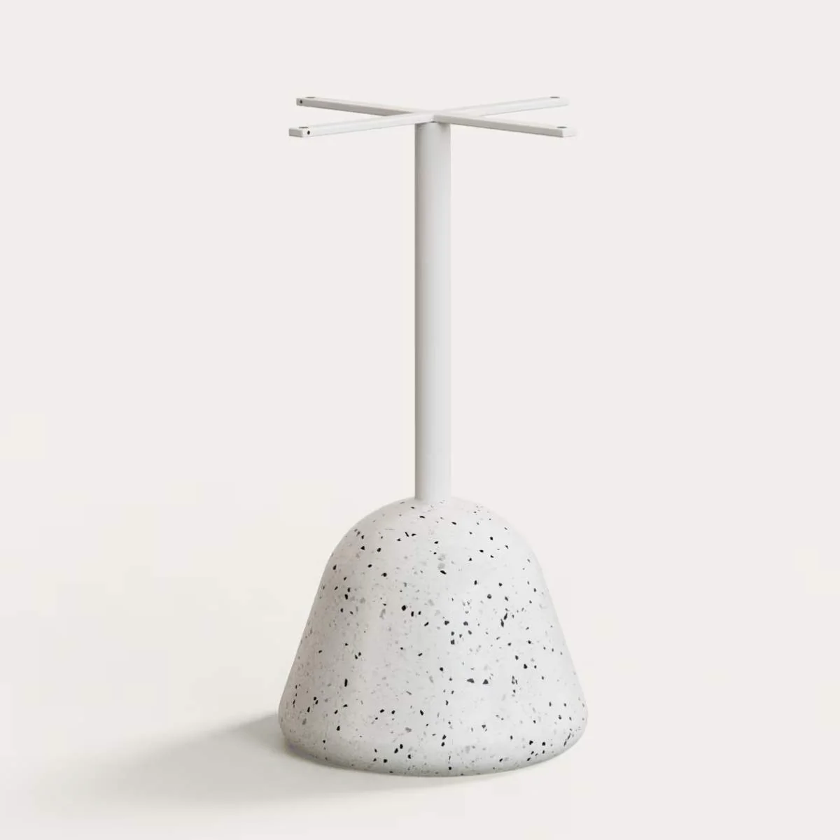 Kave Home Saura Table in white terrazzo with a white terrazzo top, 75 x Ø70. - Image 2