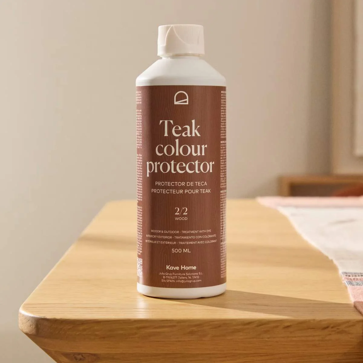 Kave Home Sterina teak protector with toasted finish 500ml - Image 4