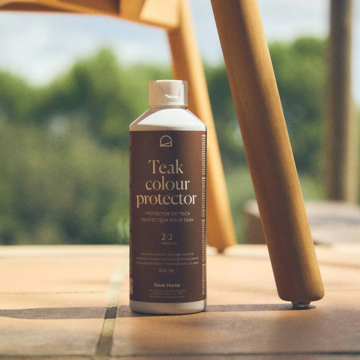 Kave Home Sterina teak protector with toasted finish 500ml - Image 5