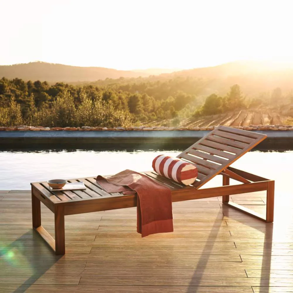 Kave Home Sulamita Outdoor Sun Lounger Made from Solid Acacia Wood FSC 100% - Image 9