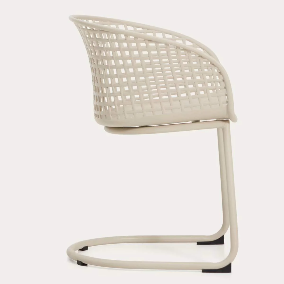 Kave Home Tenaro green plastic outdoor chair with steel structure - Image 11