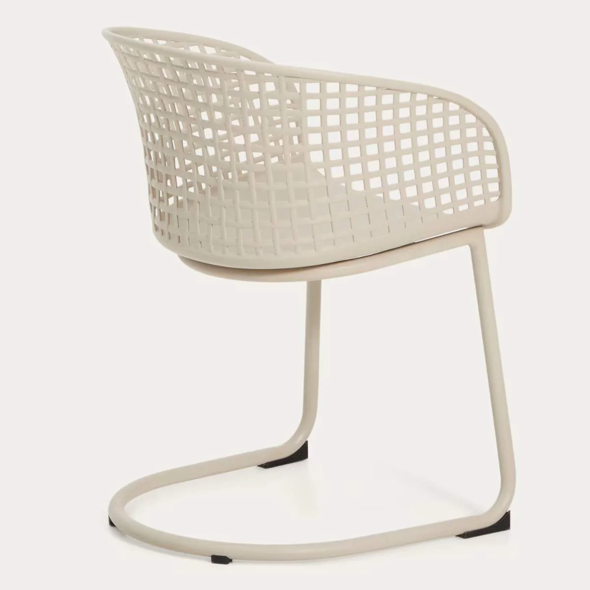 Kave Home Tenaro green plastic outdoor chair with steel structure - Image 12